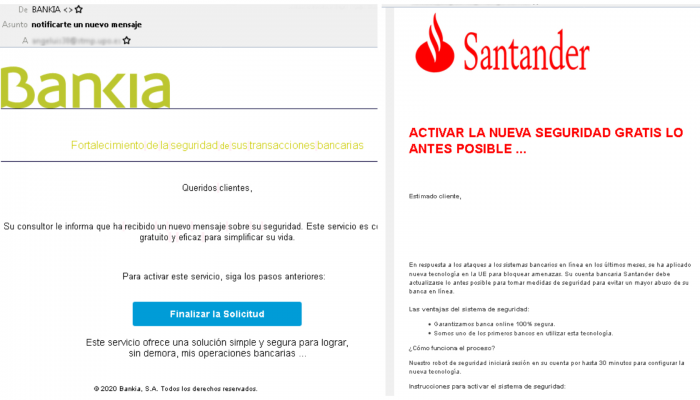 Si te llegan estos correos de Banco Santander o Bankia te están intentando robar el dinero