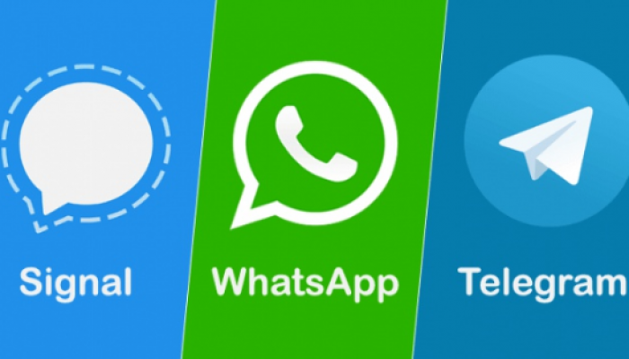 WhatsApp, Telegram y Signal son 